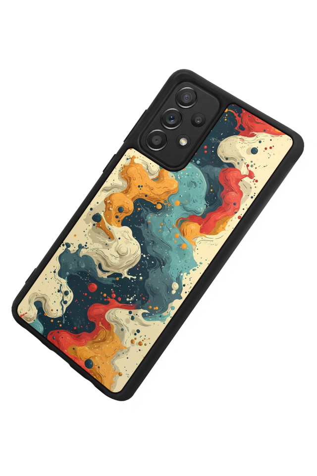 Samsung Galaxy A72 Uyumlu Abstract Tasarımlı Glossy Premium Kılıf