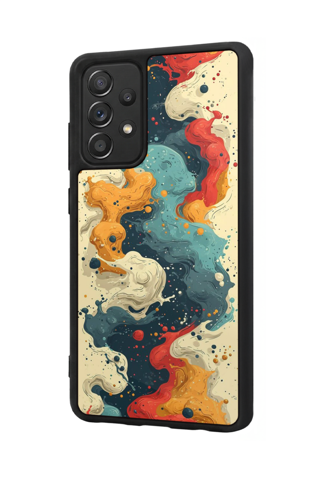 Samsung Galaxy A72 Uyumlu Abstract Tasarımlı Glossy Premium Kılıf