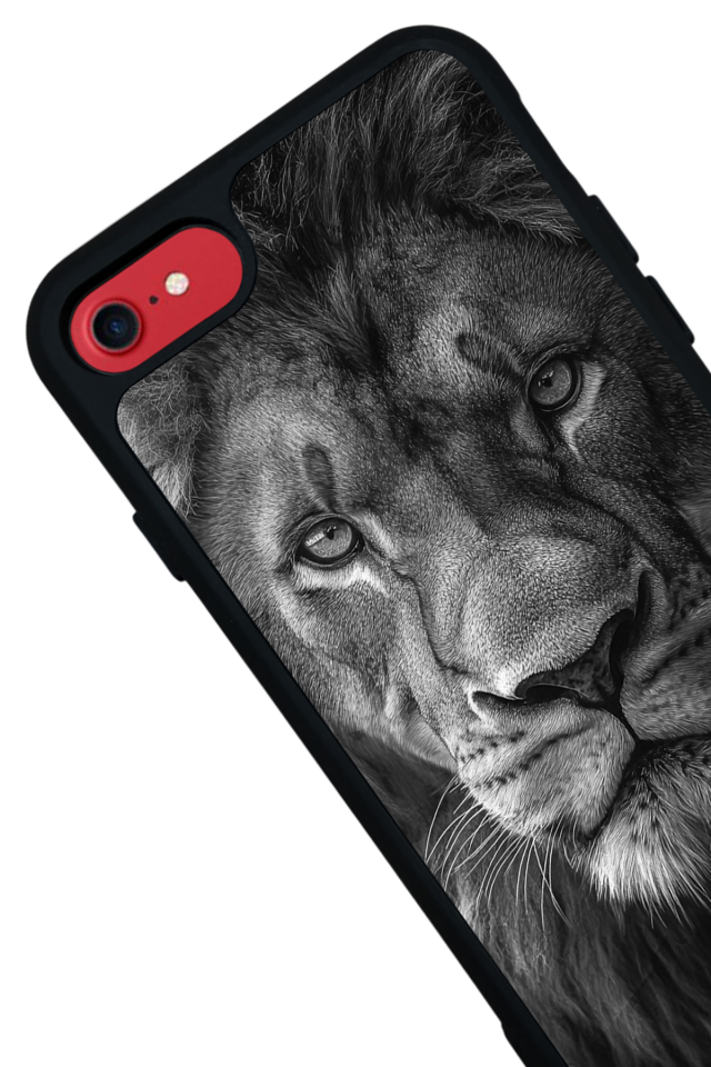 iPhone 7 Uyumlu Aslan Tasarımlı Glossy Premium Kılıf