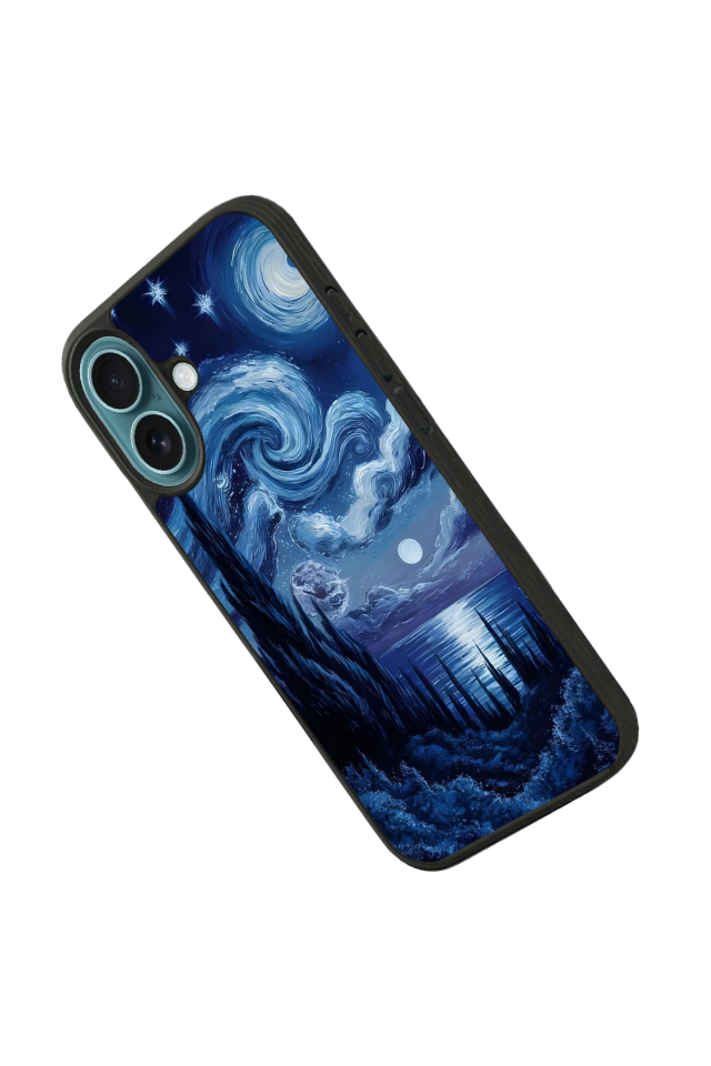 iPhone 16 Uyumlu Ay Tasarımlı Glossy Premium Kılıf