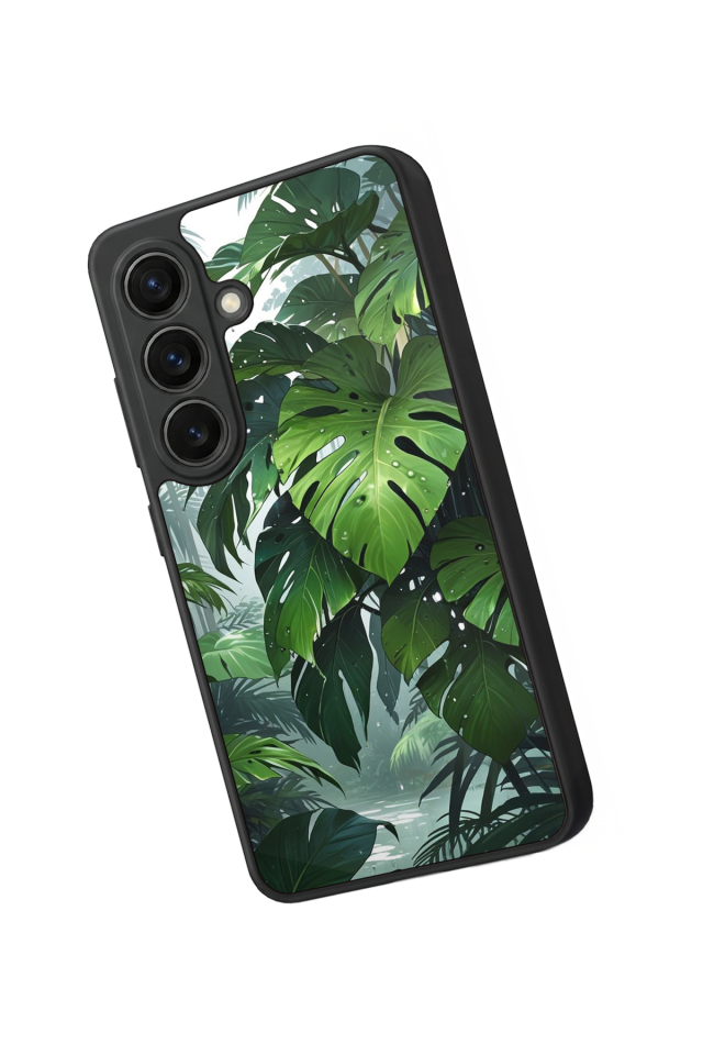 Samsung Galaxy S26 Uyumlu Botanik Tasarımlı Glossy Premium Kılıf