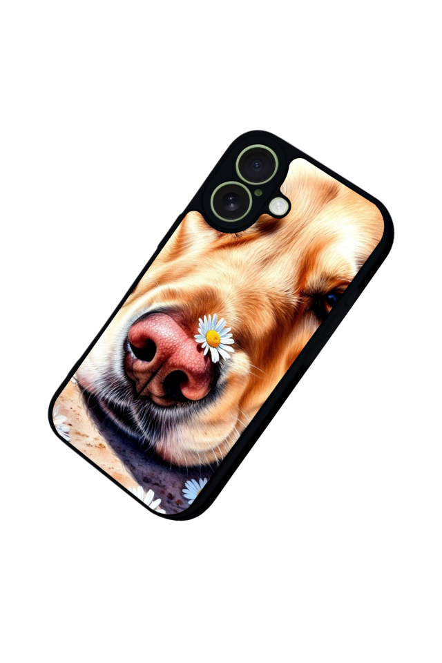 iPhone 17 Uyumlu Golden Kopek Tasarımlı Glossy Premium Kılıf