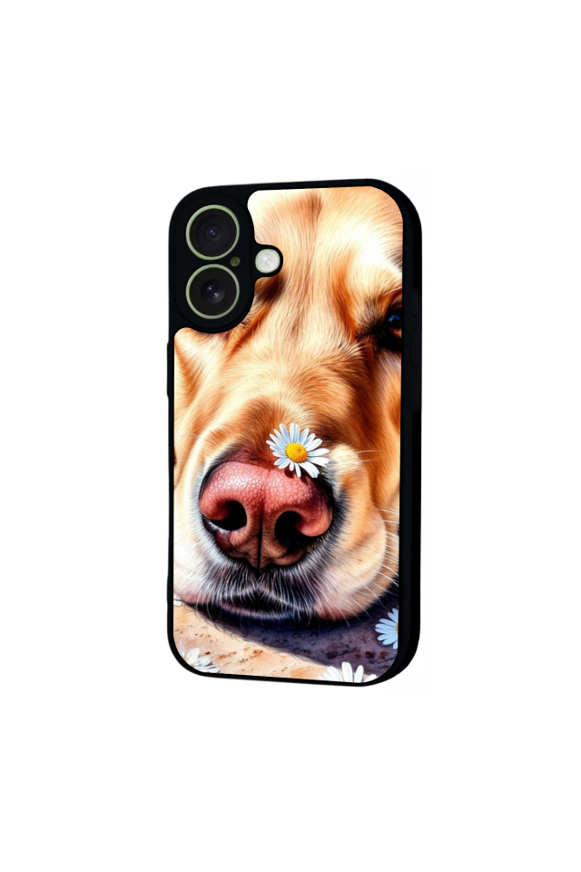 iPhone 17 Uyumlu Golden Kopek Tasarımlı Glossy Premium Kılıf