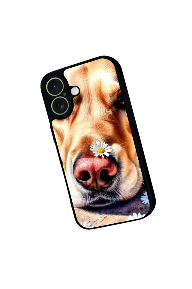 iPhone 17 Uyumlu Golden Kopek Tasarımlı Glossy Premium Kılıf