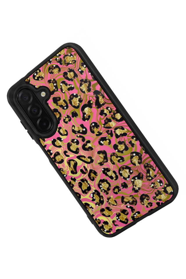 Samsung Galaxy A56 Uyumlu Hologram Leopar Tasarımlı Glossy Premium Kılıf