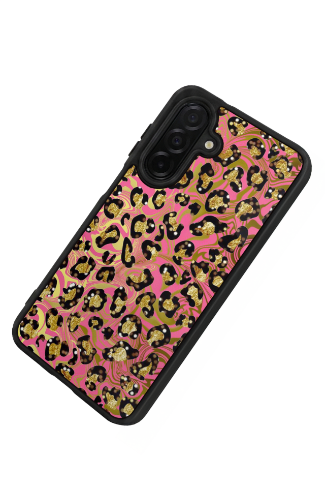 Samsung Galaxy A56 Uyumlu Hologram Leopar Tasarımlı Glossy Premium Kılıf