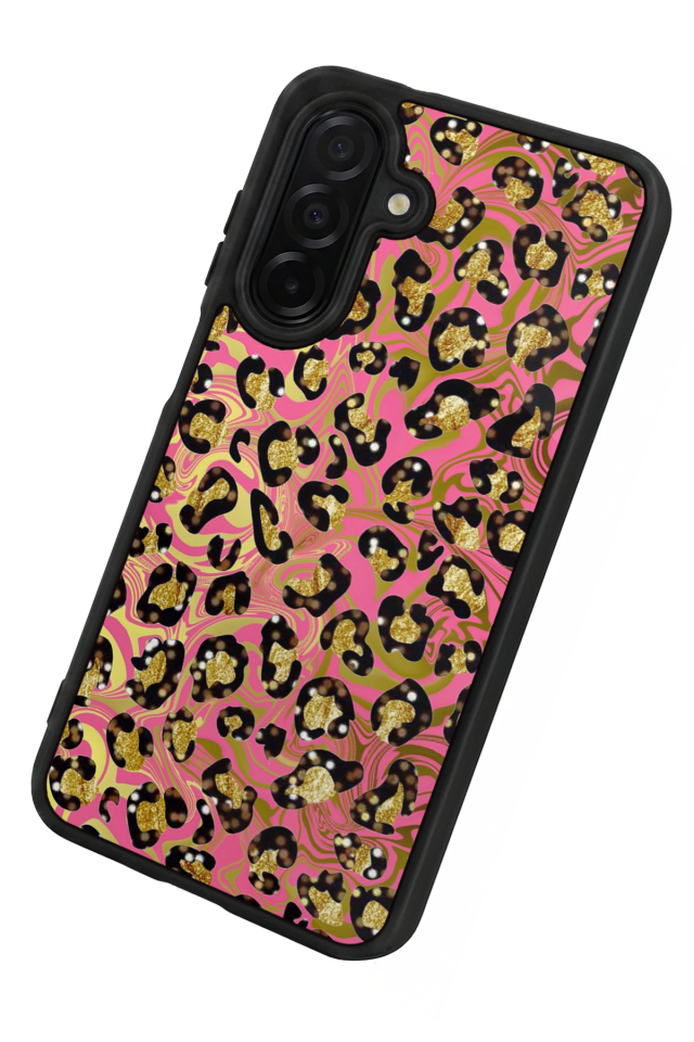 Samsung Galaxy A56 Uyumlu Hologram Leopar Tasarımlı Glossy Premium Kılıf