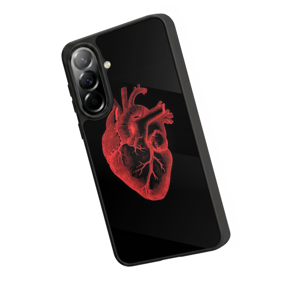Samsung Galaxy A37 Uyumlu Kalp Love Tasarımlı Glossy Premium Kılıf