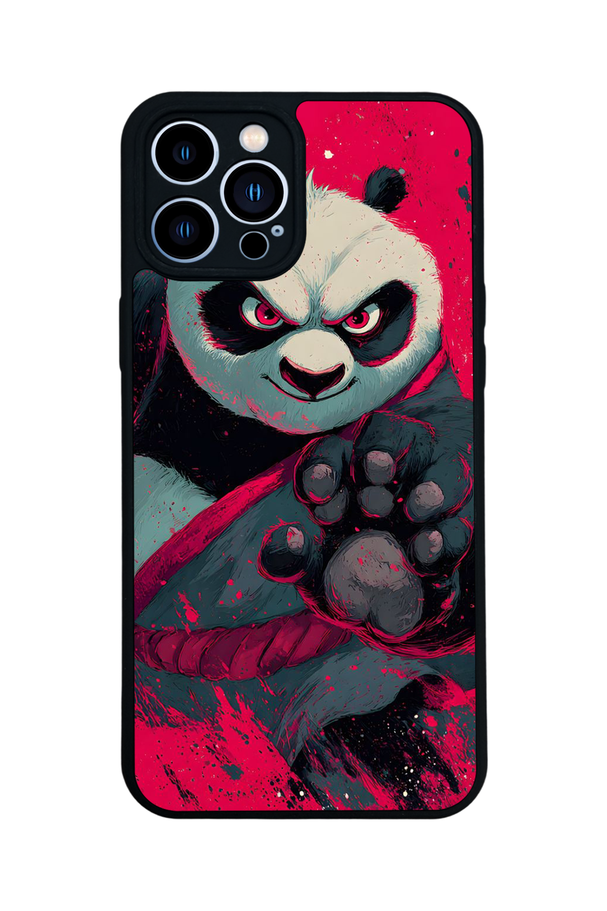 iPhone 13 Pro Max Uyumlu Kung Fu Panda Tasarımlı Glossy Premium Kılıf