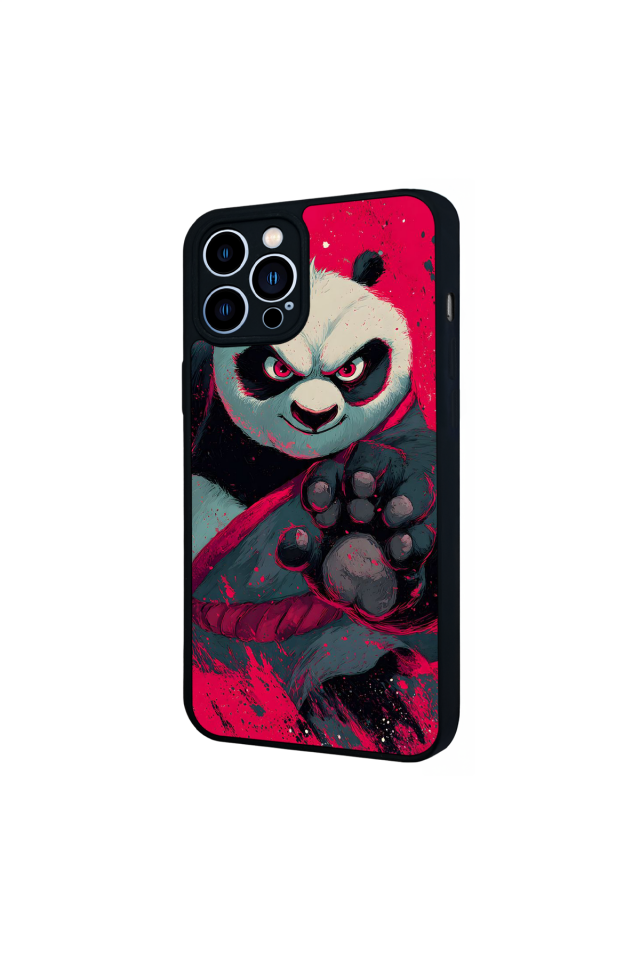iPhone 13 Pro Max Uyumlu Kung Fu Panda Tasarımlı Glossy Premium Kılıf