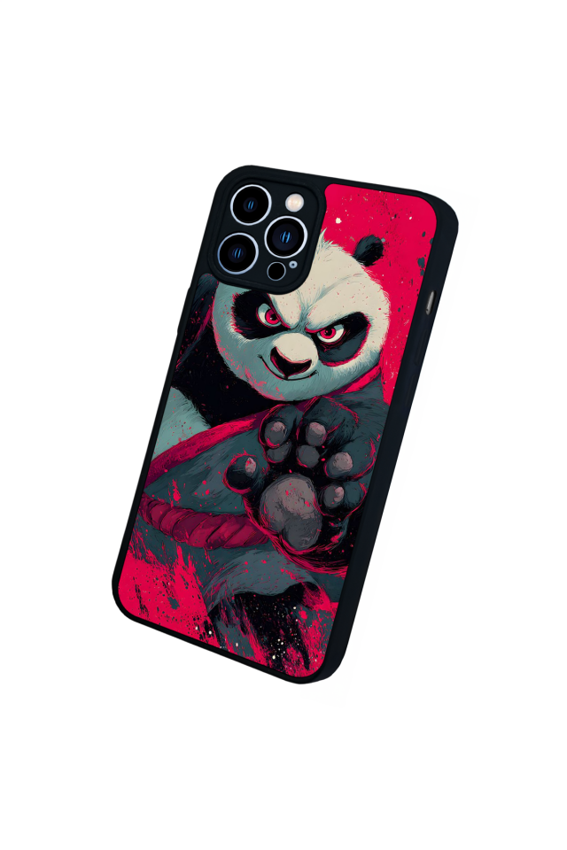 iPhone 13 Pro Max Uyumlu Kung Fu Panda Tasarımlı Glossy Premium Kılıf