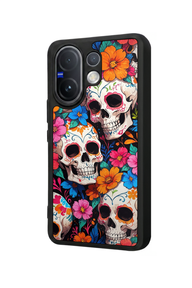 Vivo V60 Uyumlu KuruKafa Tasarımlı Glossy Premium Kılıf