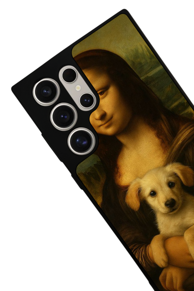 Samsung Galaxy S24 Ultra Uyumlu Monalisa Tasarımlı Glossy Premium Kılıf