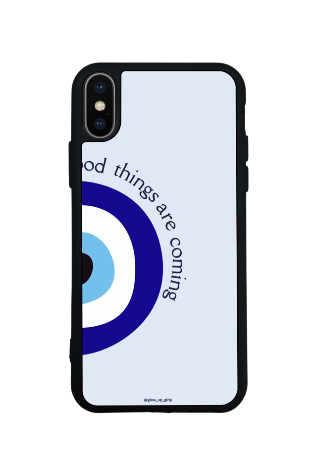 iPhone XS Max Uyumlu Nazar Tasarımlı Glossy Premium Kılıf