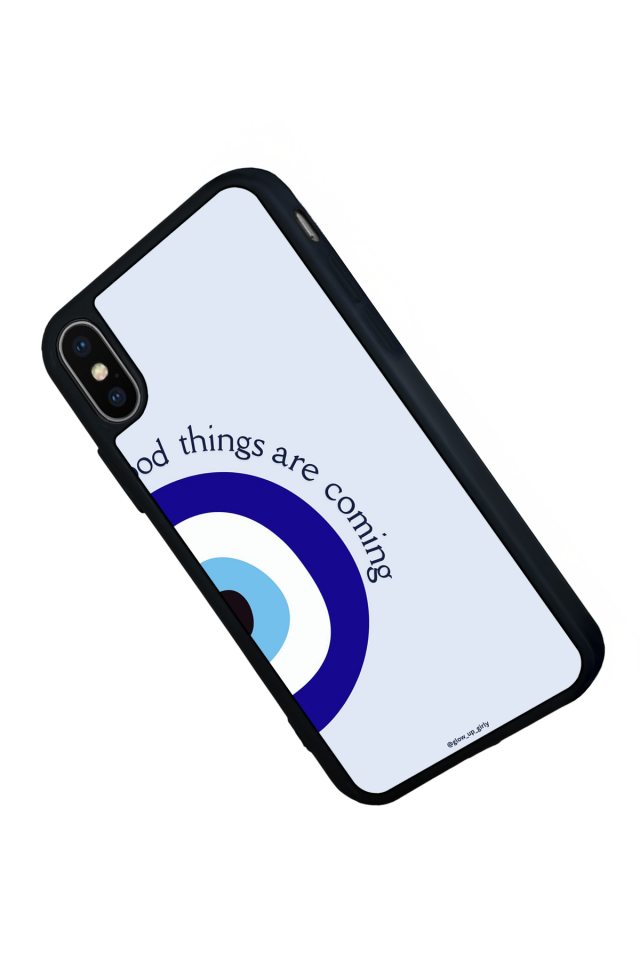 iPhone XS Max Uyumlu Nazar Tasarımlı Glossy Premium Kılıf
