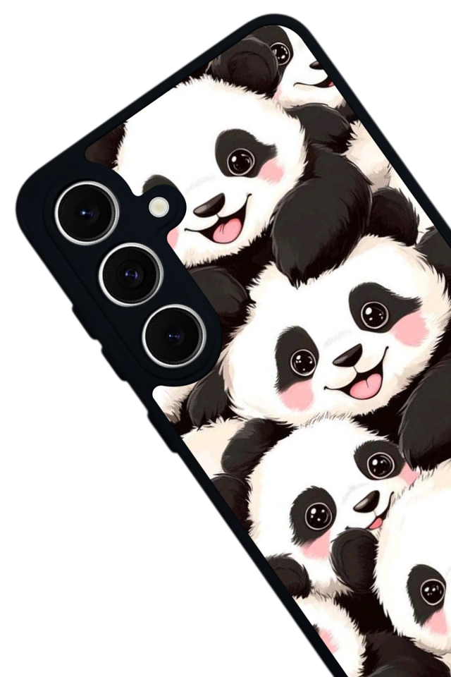 Samsung Galaxy A16 Uyumlu Panda Tasarımlı Glossy Premium Kılıf