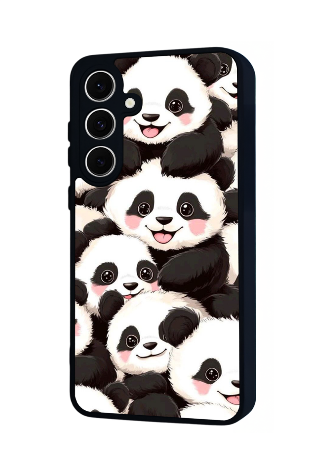 Samsung Galaxy A16 Uyumlu Panda Tasarımlı Glossy Premium Kılıf
