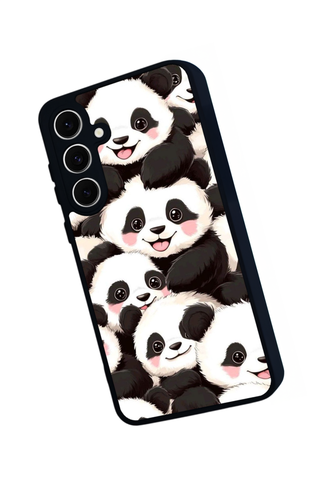 Samsung Galaxy A16 Uyumlu Panda Tasarımlı Glossy Premium Kılıf