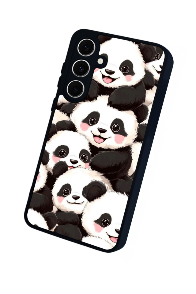 Samsung Galaxy A16 Uyumlu Panda Tasarımlı Glossy Premium Kılıf