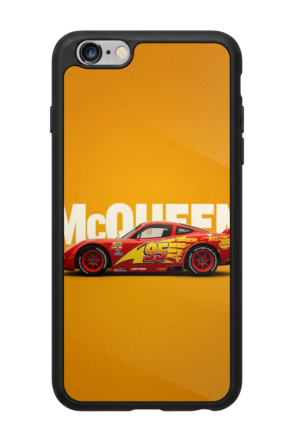 iPhone 6 Plus Uyumlu Şimsek McQueen Tasarımlı Glossy Premium Kılıf