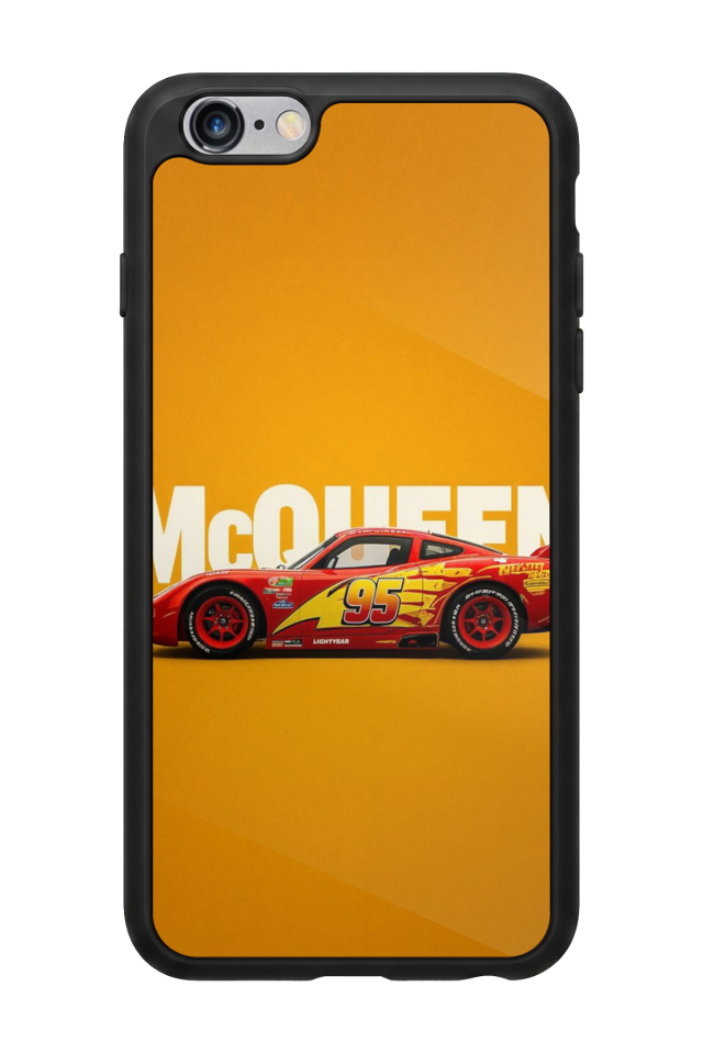 iPhone 6 Plus Uyumlu Şimsek McQueen Tasarımlı Glossy Premium Kılıf