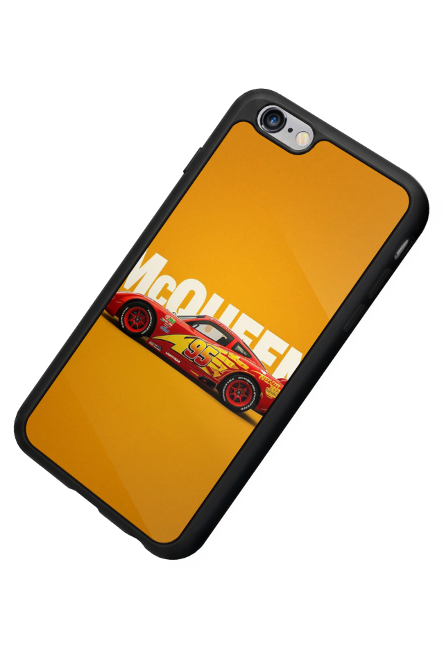 iPhone 6 Plus Uyumlu Şimsek McQueen Tasarımlı Glossy Premium Kılıf