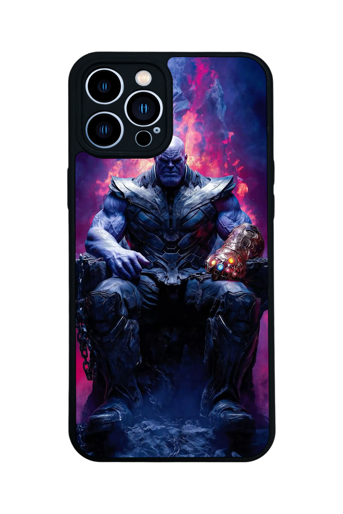 iPhone 12 Pro Max Uyumlu Thanos Tasarımlı Glossy Premium Kılıf