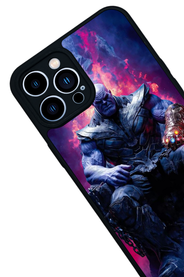 iPhone 12 Pro Max Uyumlu Thanos Tasarımlı Glossy Premium Kılıf