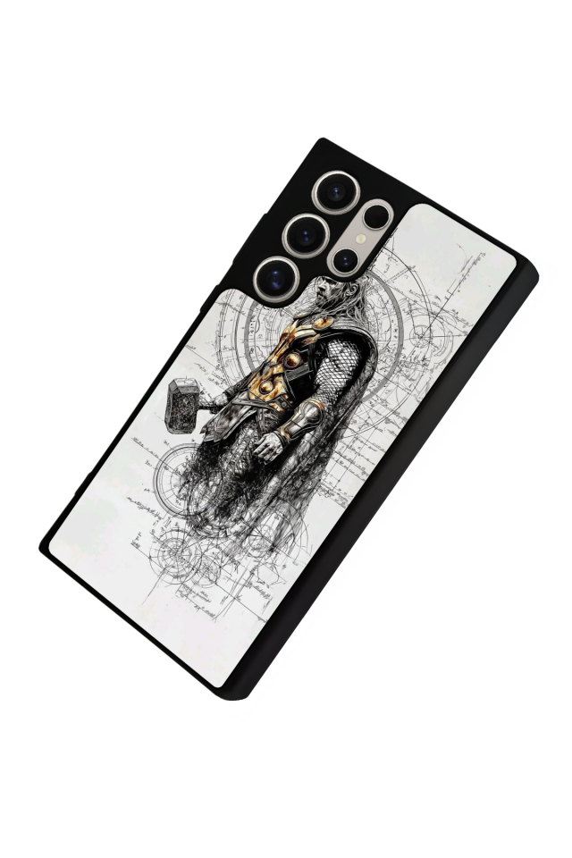 Samsung Galaxy S22 Ultra Uyumlu Thor Tasarımlı Glossy Premium Kılıf