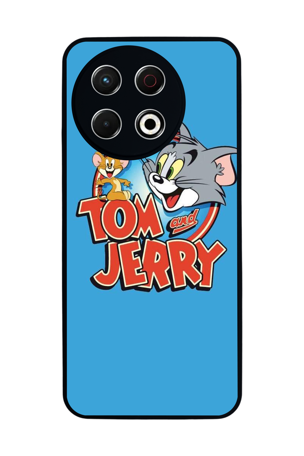 Tecno Spark 30 Pro Uyumlu Tom And Jerry Tasarımlı Glossy Premium Kılıf