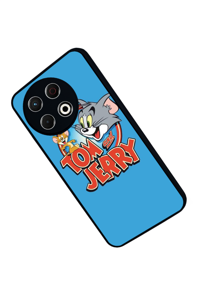 Tecno Spark 30 Pro Uyumlu Tom And Jerry Tasarımlı Glossy Premium Kılıf