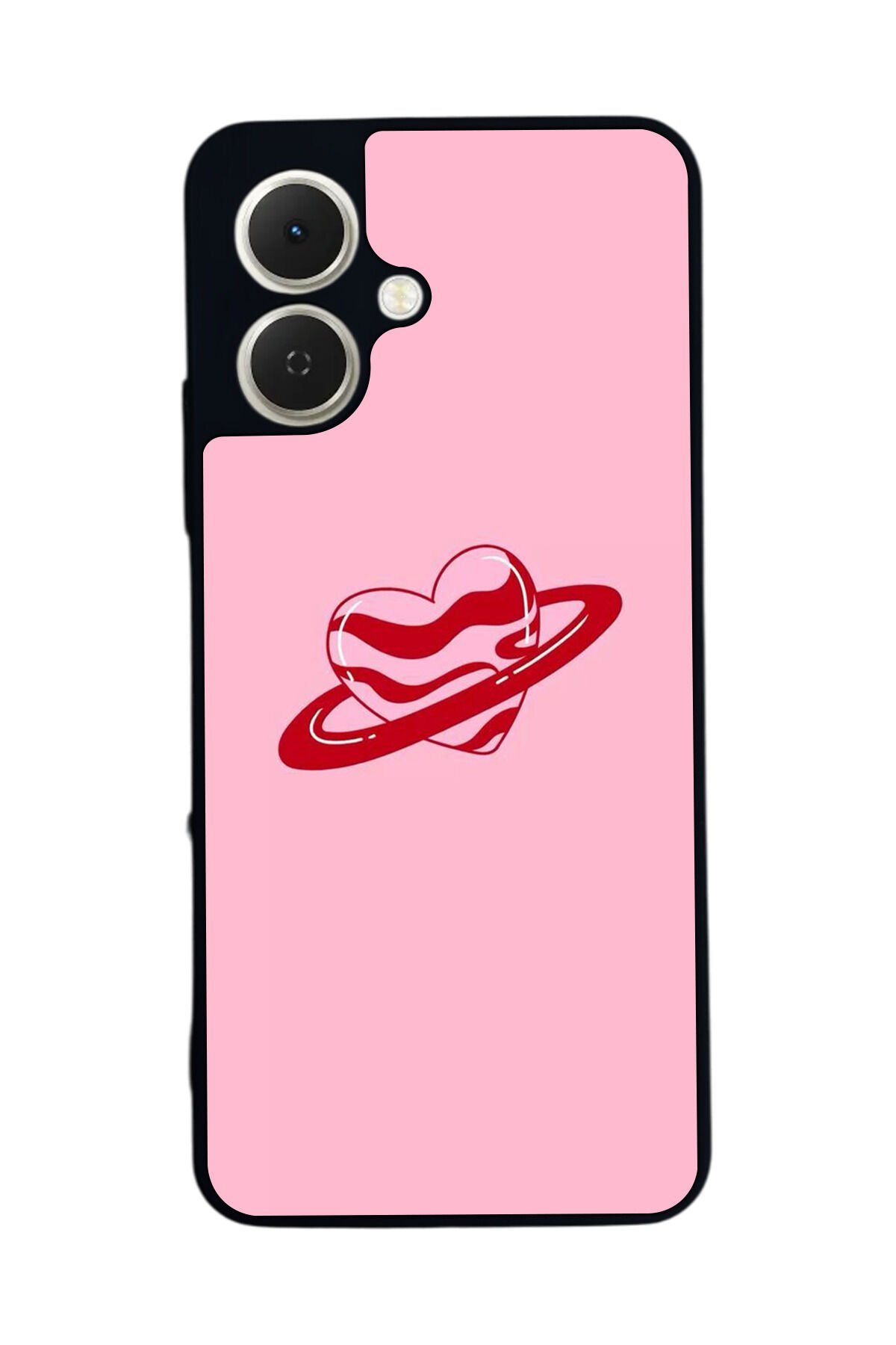 Tecno Spark GO 2 Uyumlu Kalp Love Tasarımlı Glossy Premium Kılıf