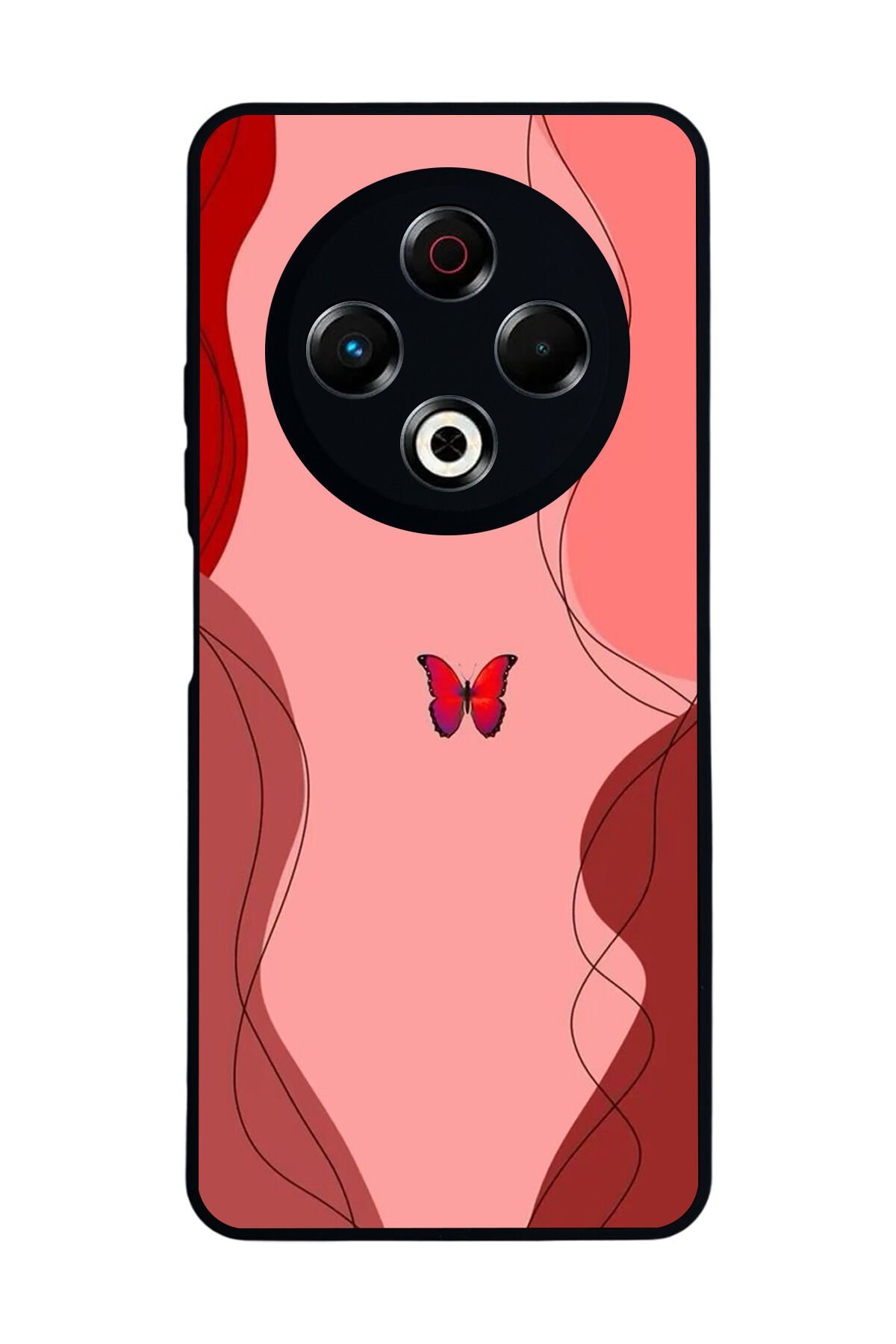 Tecno Spark 30 Uyumlu Kelebek Tasarımlı Glossy Premium Kılıf