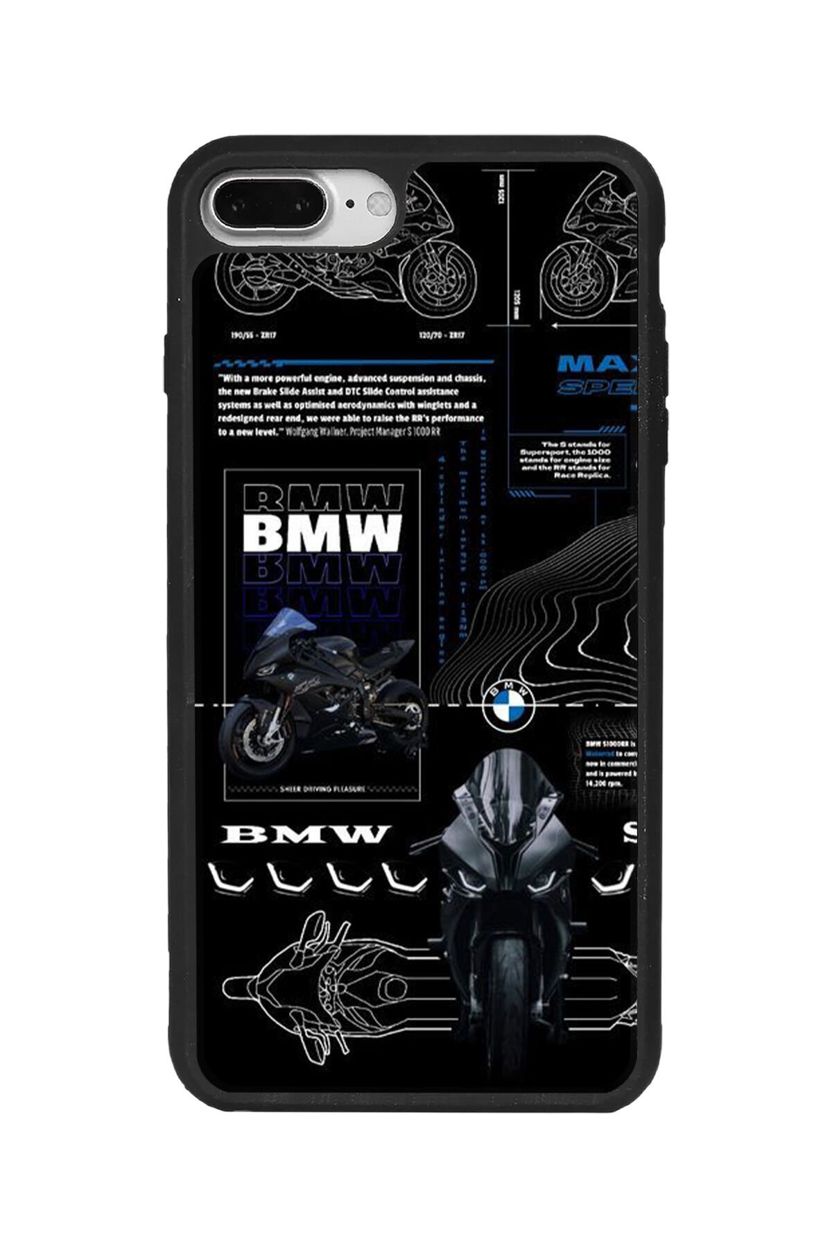 Apple iPhone 7 Plus Siyah Silikon Kılıf Çiziklere ve Darbelere Karşı Koruma