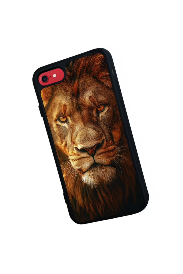 iPhone 7 Uyumlu Aslan Tasarımlı Glossy Premium Kılıf