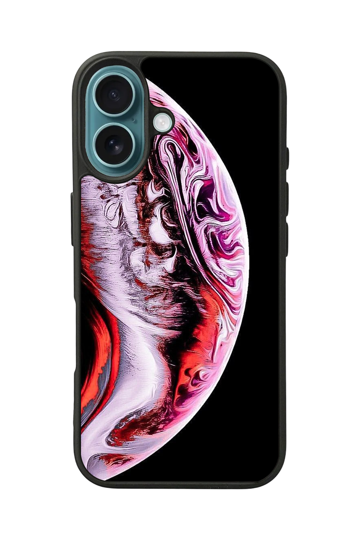 iPhone 16 Uyumlu Ay Tasarımlı Glossy Premium Kılıf