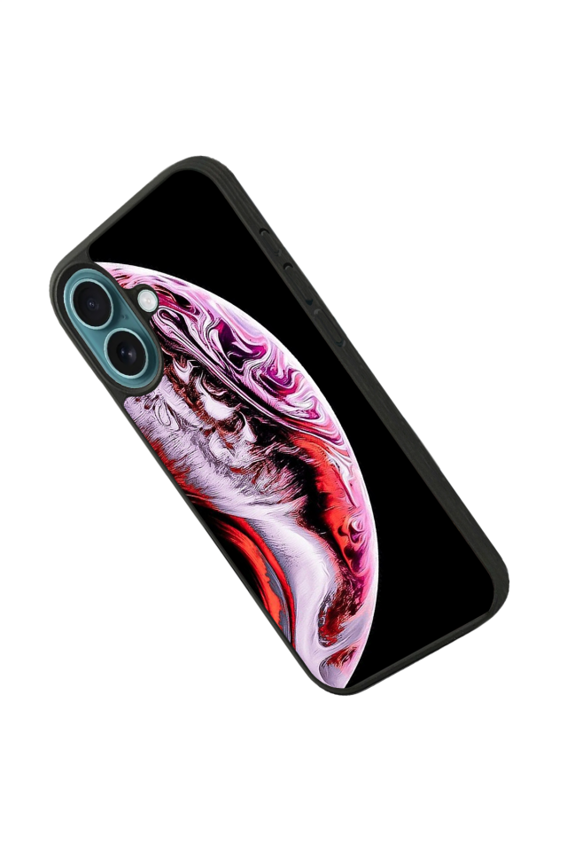 iPhone 16 Uyumlu Ay Tasarımlı Glossy Premium Kılıf