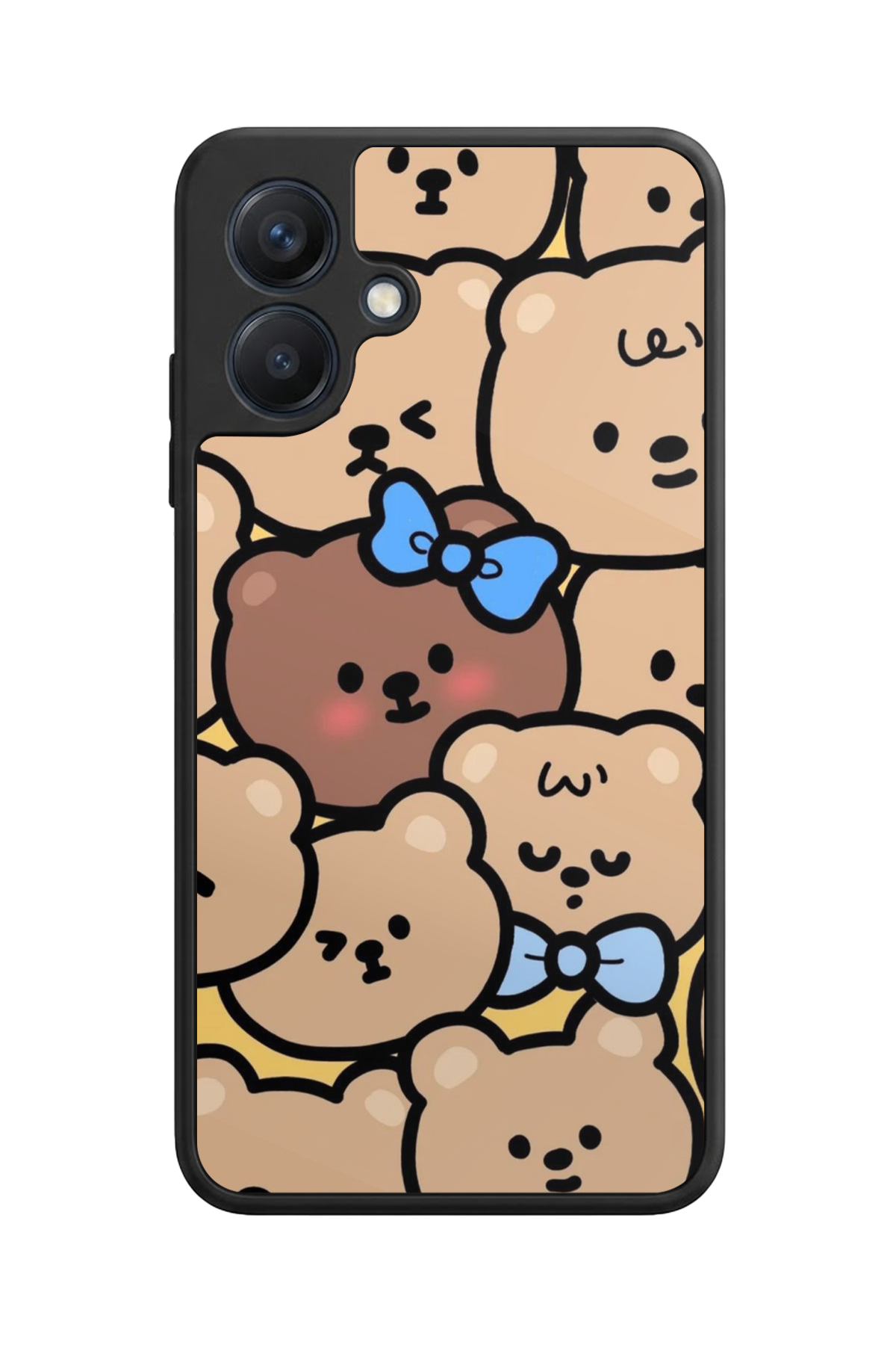 Samsung Galaxy A07 Uyumlu Ayı Tasarımlı Glossy Premium Kılıf