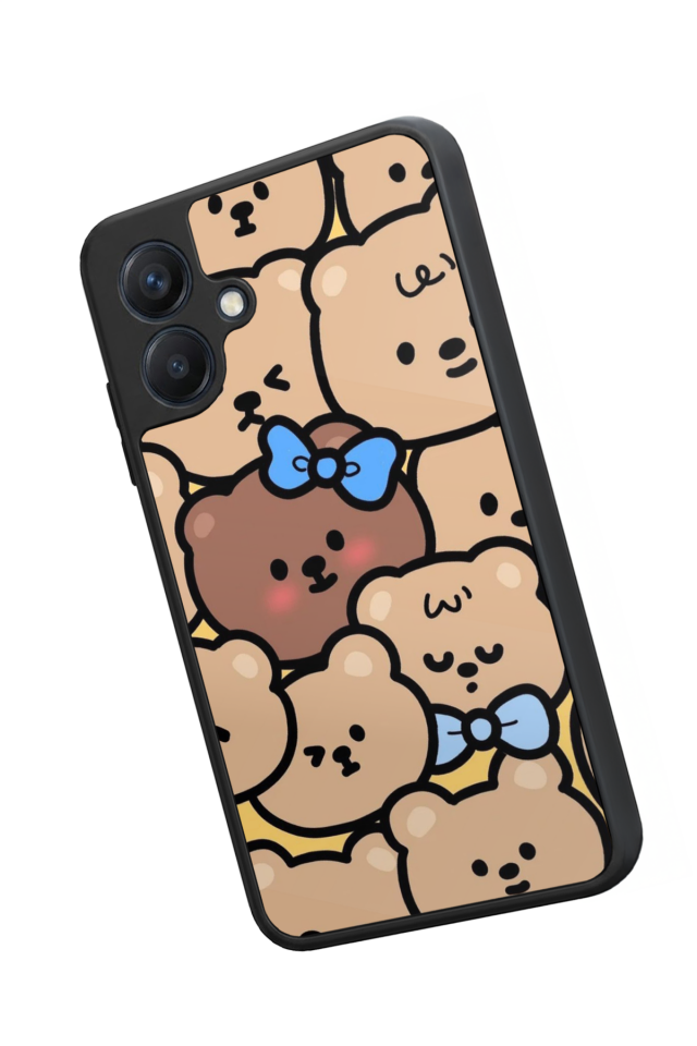 Samsung Galaxy A07 Uyumlu Ayı Tasarımlı Glossy Premium Kılıf