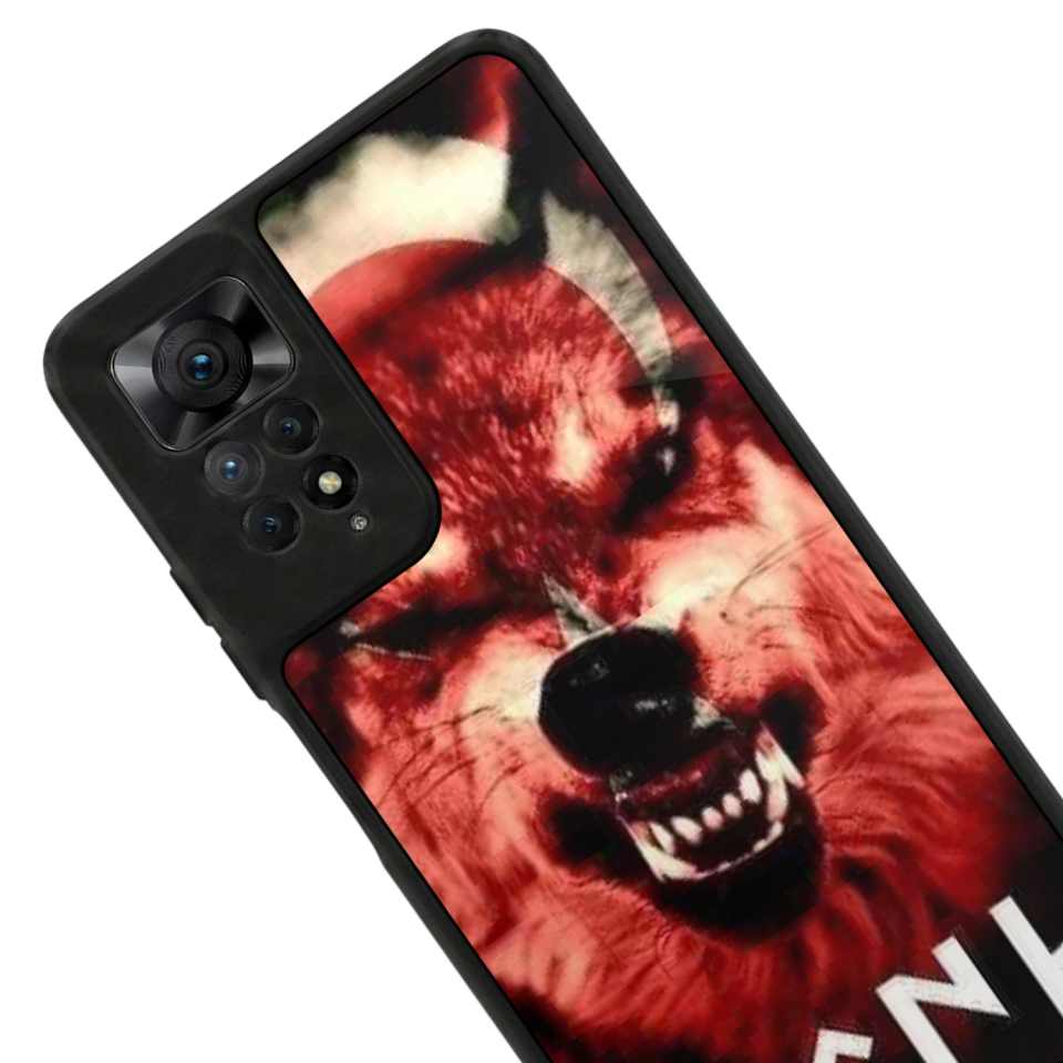 Xiaomi Redmi Note 11 Pro Uyumlu Bozkurt Tasarımlı Glossy Premium Kılıf