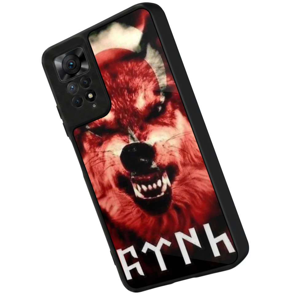 Xiaomi Redmi Note 11 Pro Uyumlu Bozkurt Tasarımlı Glossy Premium Kılıf