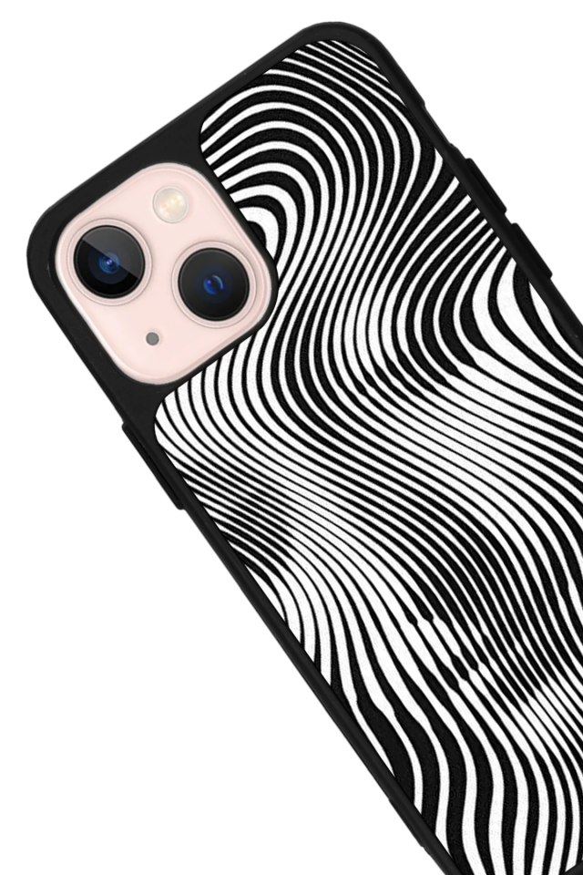iPhone 14 Plus Uyumlu Çizgi Sanatı Tasarımlı Glossy Premium Kılıf