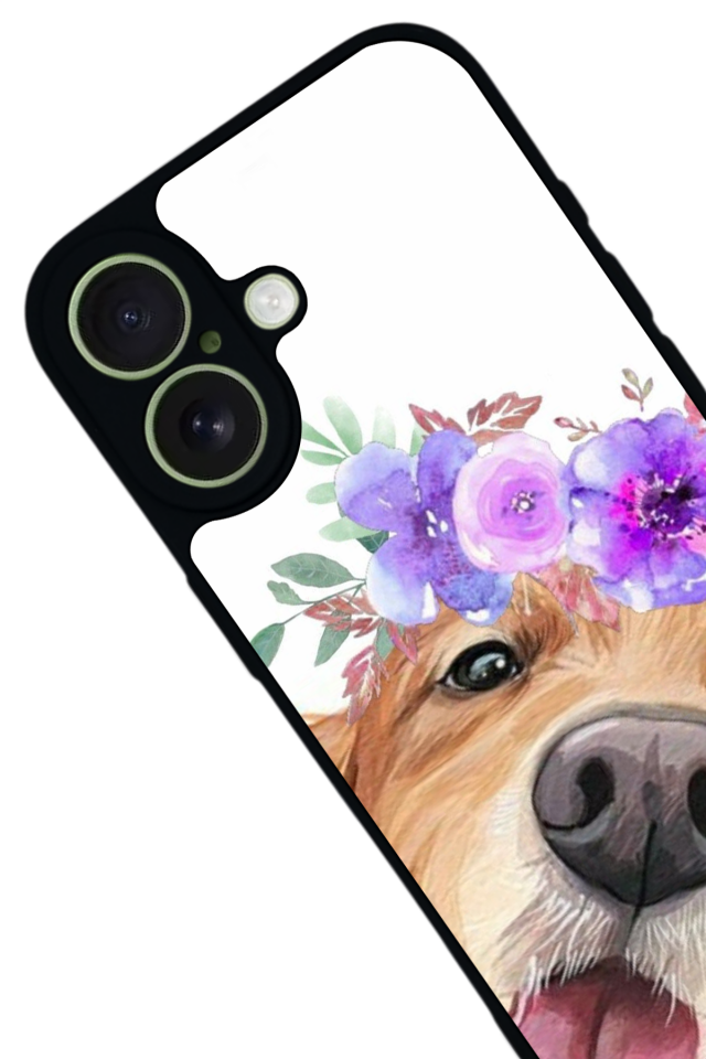 iPhone 17 Uyumlu Golden Kopek Tasarımlı Glossy Premium Kılıf