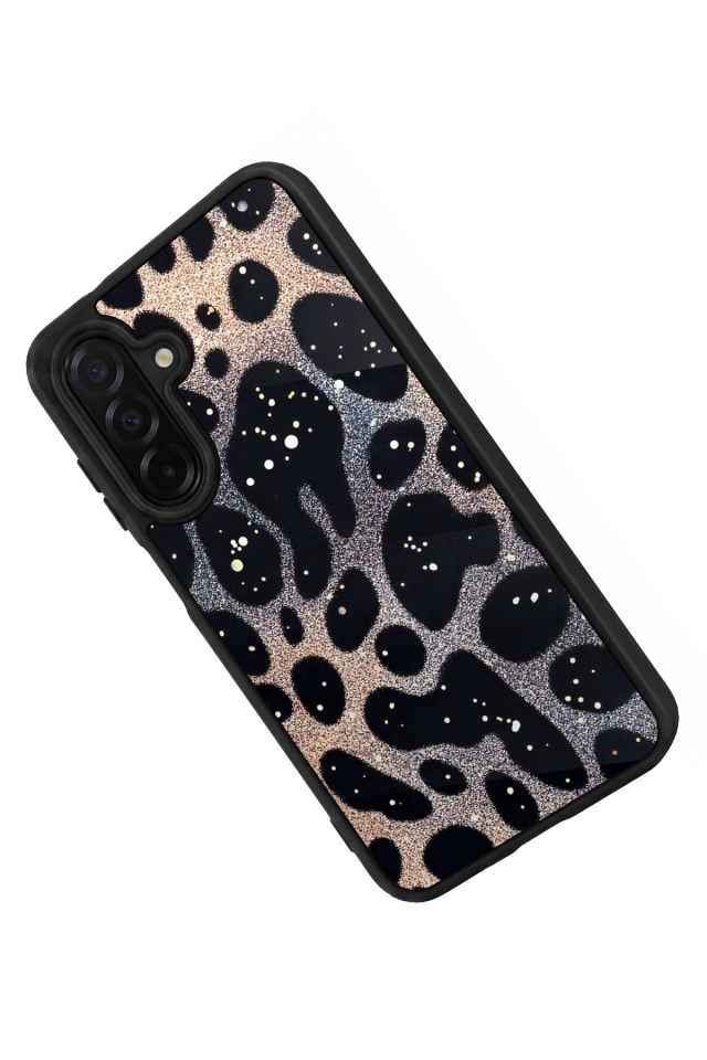Samsung Galaxy A56 Uyumlu Hologram Leopar Tasarımlı Glossy Premium Kılıf
