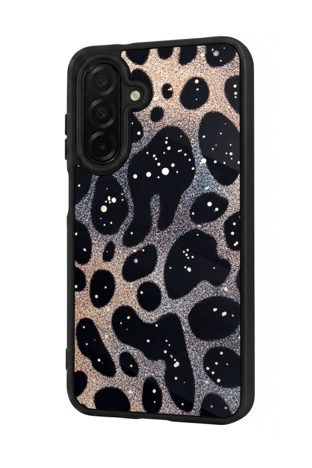 Samsung Galaxy A56 Uyumlu Hologram Leopar Tasarımlı Glossy Premium Kılıf