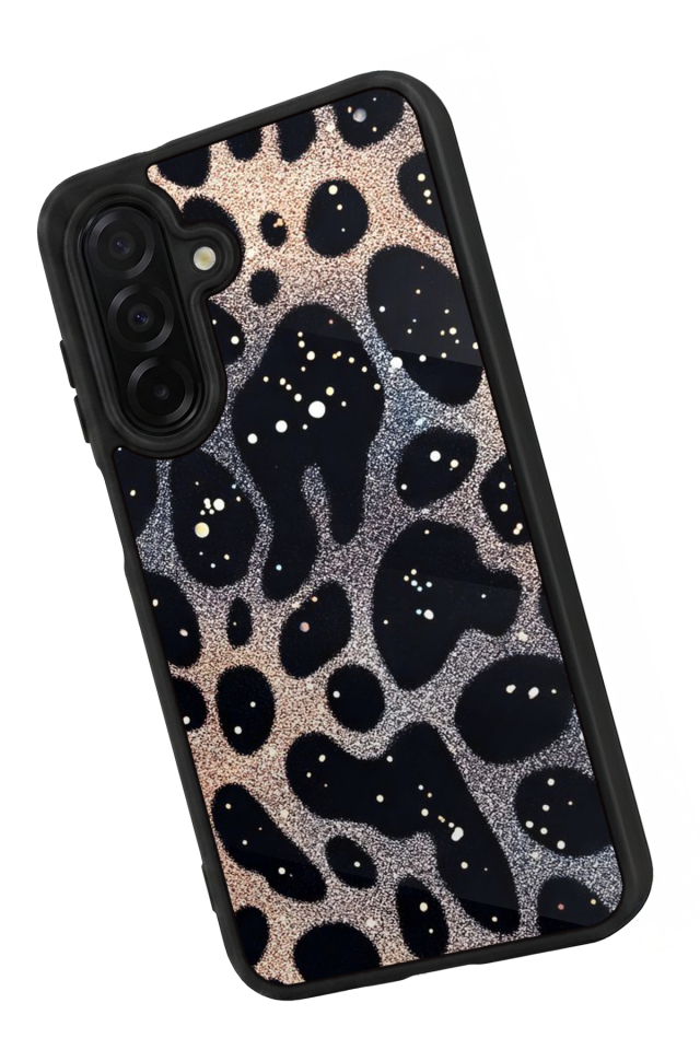 Samsung Galaxy A56 Uyumlu Hologram Leopar Tasarımlı Glossy Premium Kılıf