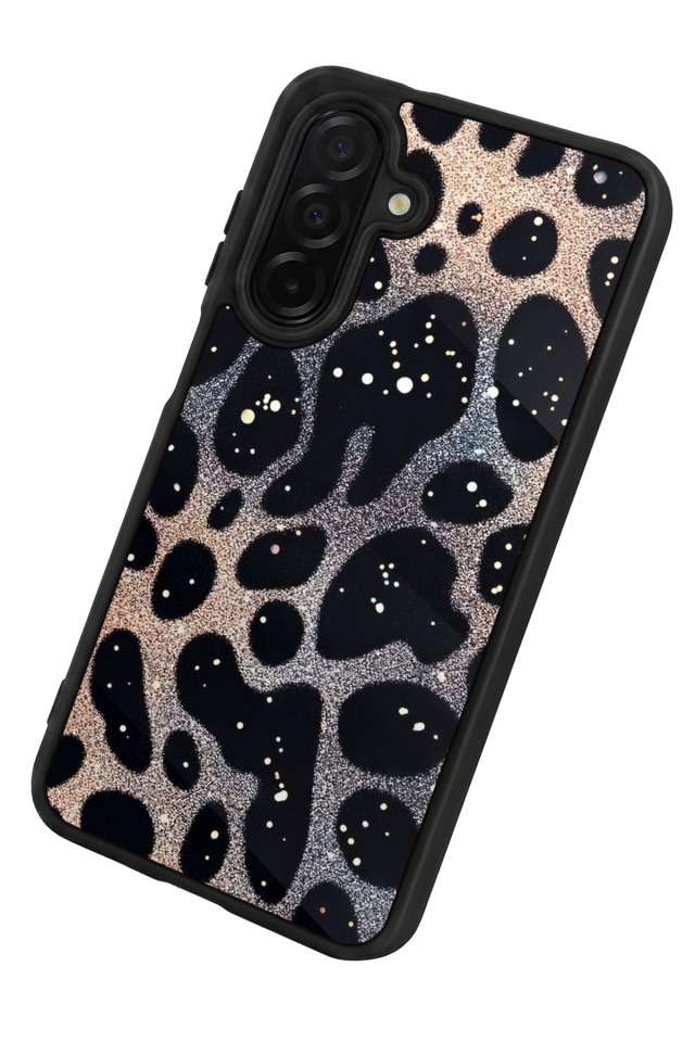 Samsung Galaxy A56 Uyumlu Hologram Leopar Tasarımlı Glossy Premium Kılıf