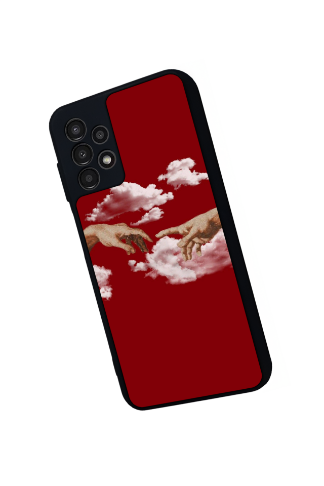 Samsung Galaxy A13 Uyumlu Kirmizi Tasarımlı Glossy Premium Kılıf