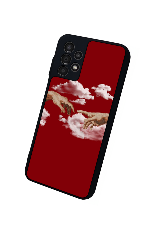 Samsung Galaxy A13 Uyumlu Kirmizi Tasarımlı Glossy Premium Kılıf