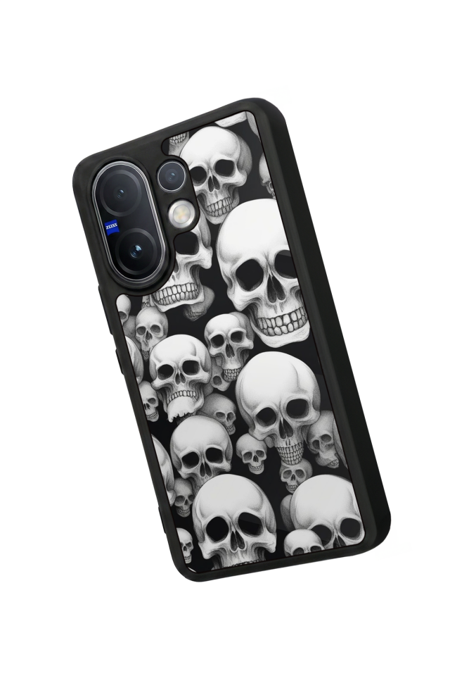 Vivo V60 Uyumlu KuruKafa Tasarımlı Glossy Premium Kılıf